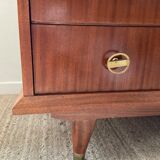 Vintage teak chest of drawers from the 50s and 60s