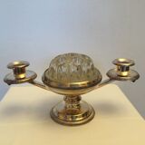 Silver metal table center