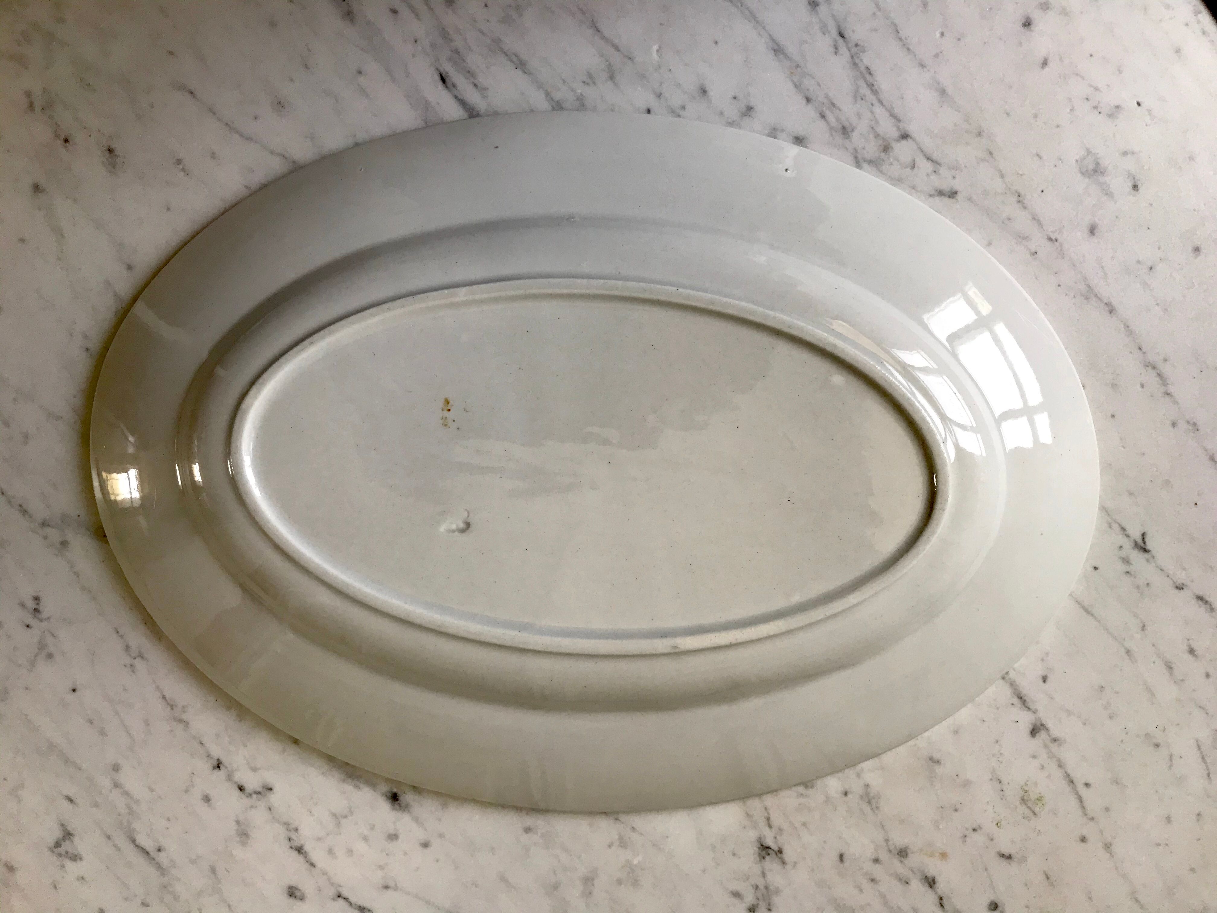 Raspberry pink oval dish 20-30s