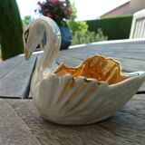 Limoges porcelain salters swan shape
