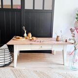 White farmhouse coffee table