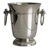 Small silver metal ice bucket