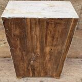 Ancien chevet - cabinet tribal en teck birman