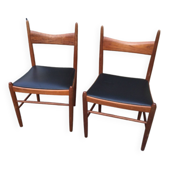 Two Vestering Eriksen chairs manufactured by Tromberg Mobelfabrick