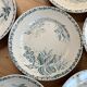 Set of 14 floral pattern dinner plates