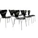 Chaise noire vintage / chaise papillon Fritz Hansen