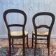 Set of 6 Louis Philippe straw chairs