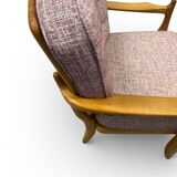 "José" armchair in solid oak by Guillerme & Chambron for Votre Ma