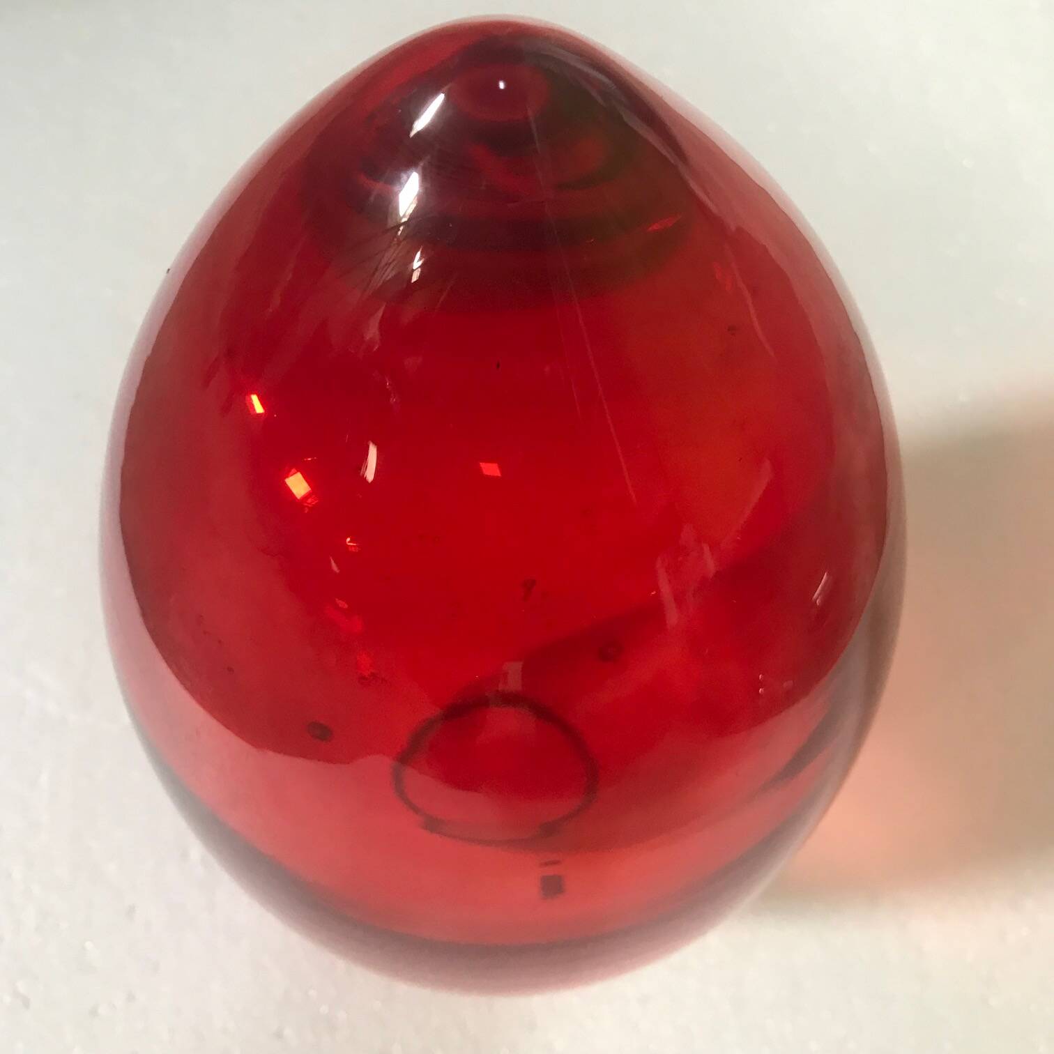 Vintage Pendant Lamp • Goccia di Sangue • Artisanal Glass • Murano • 1980