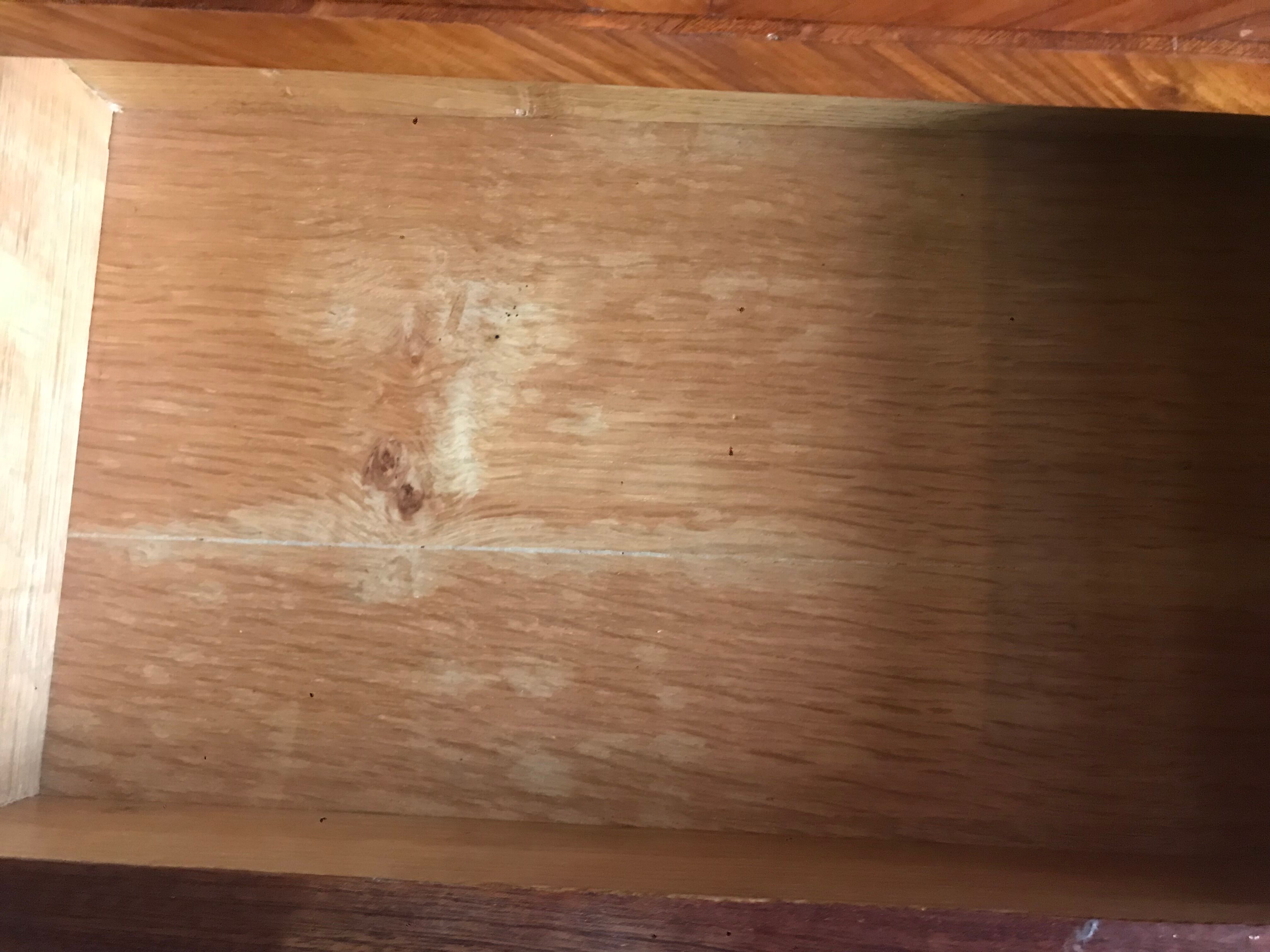 Former secretary in rosewood marquetry