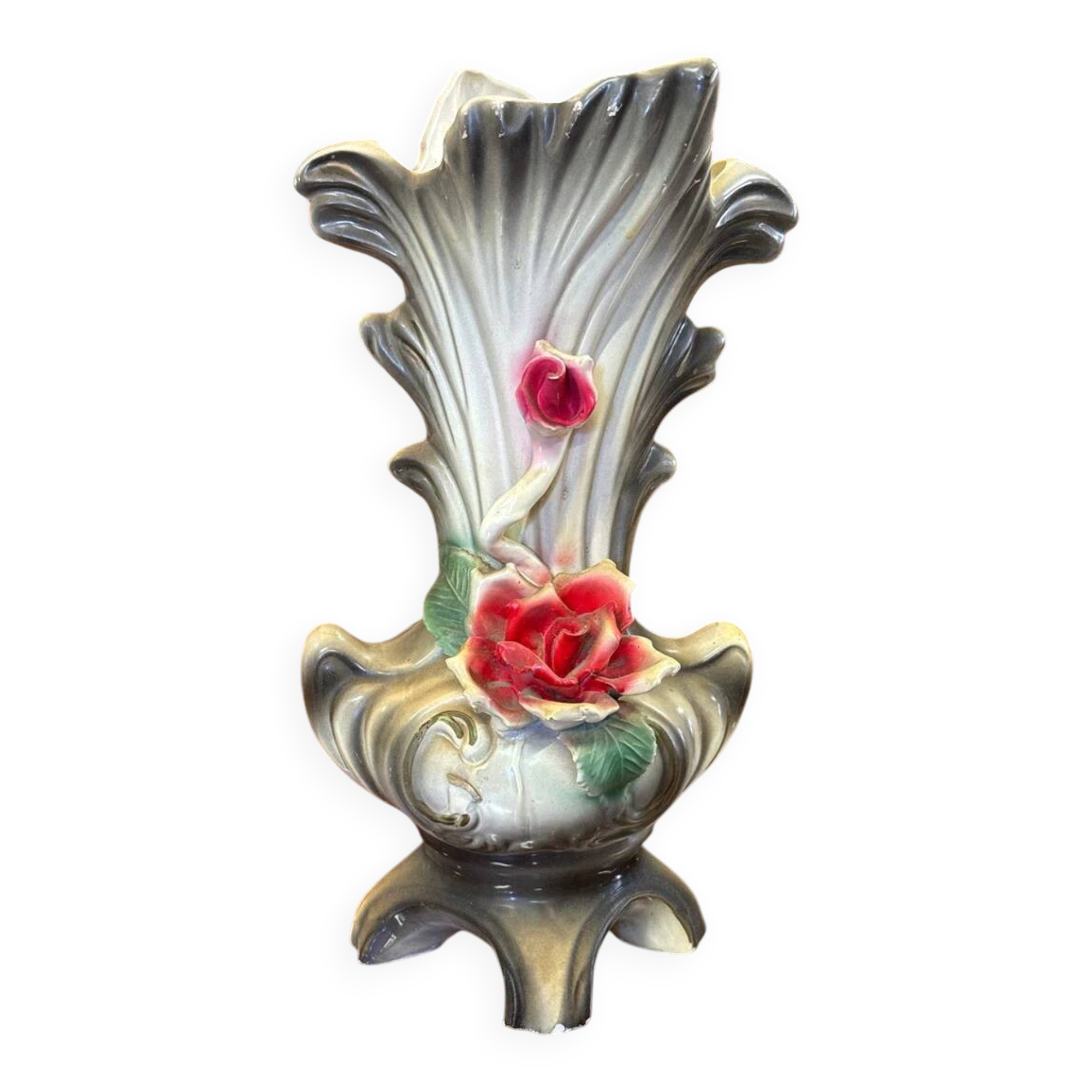 Vase – Capodimonte – Ornaments – Grey pink slipware