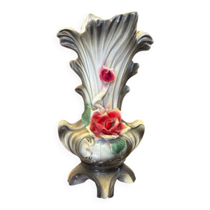 Vase Capodimonte en barbotine - grise