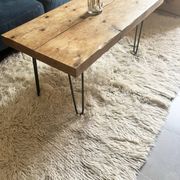Large vintage carpet 100% pure wool Flokati with long pile from the 60s-70s.