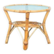 1960s round rattan coffee table, Rohé Noordwolde