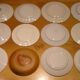 Set of 12 different flat plates