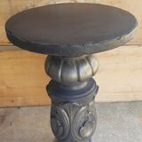 Extra table tip of black wooden sofa