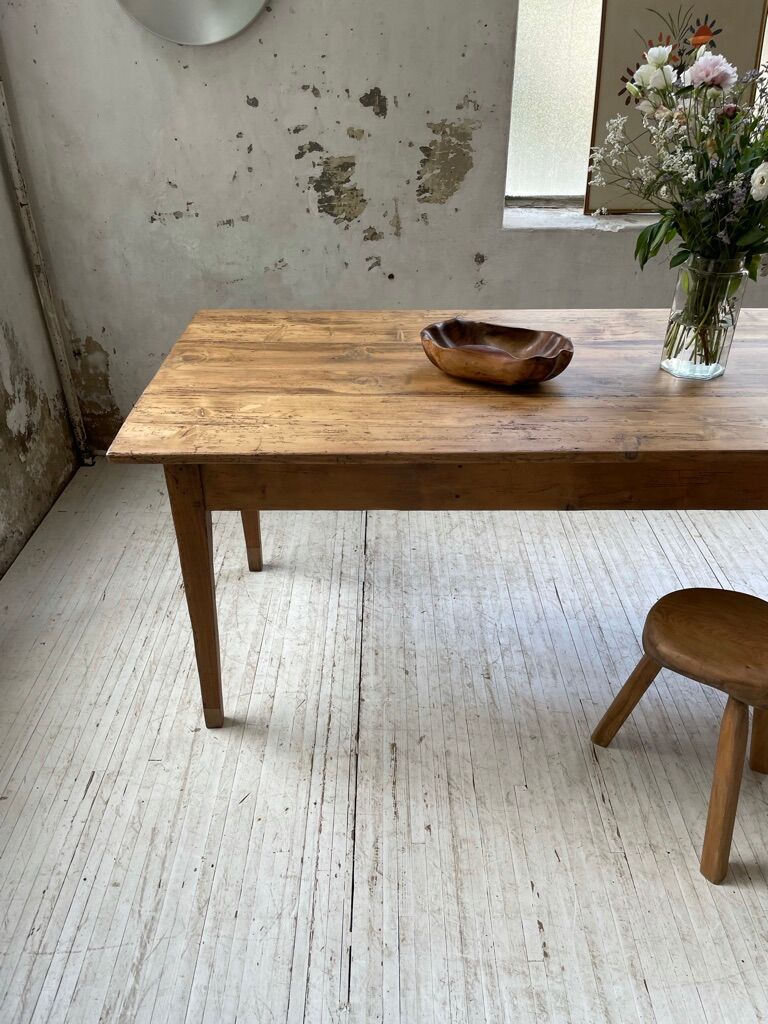 Farm table pine and walnut 2m