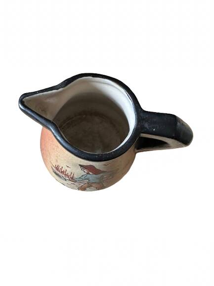 Basque stoneware milk jug from Ciboure