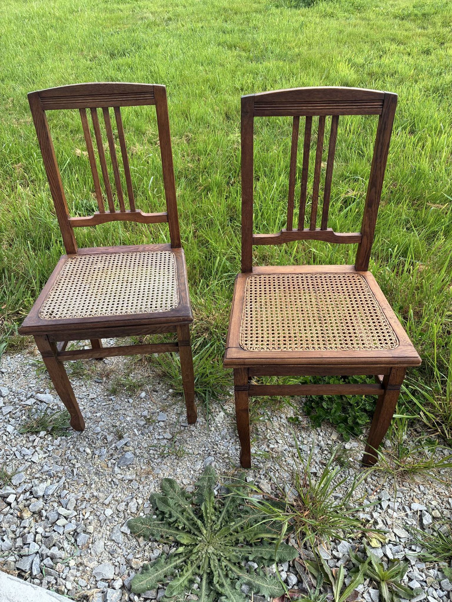 Art Nouveau chair pair