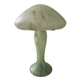 Lampe champignon vintage en pâte de verre