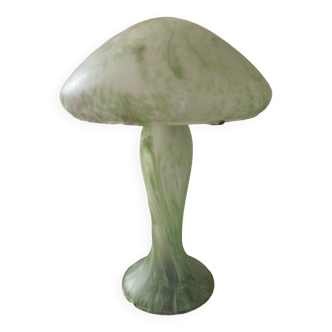 Lampe champignon vintage en pâte de verre