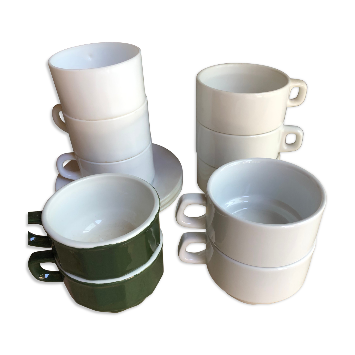 Vintage bistro cup lot