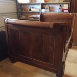 Old solid mahogany boat bed