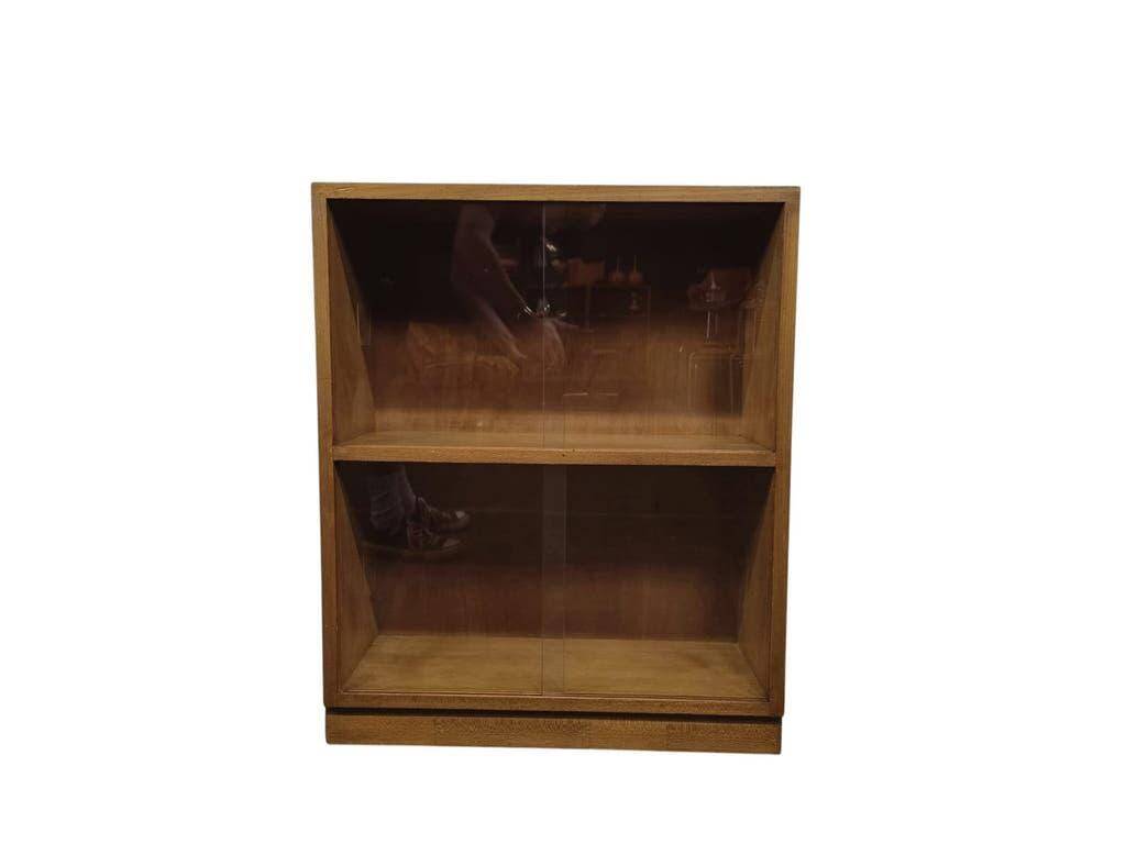 Mini étagère vintage en bois / vitrine / bibliothèque
