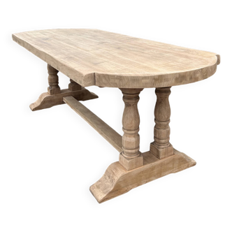 Solid oak monastery table