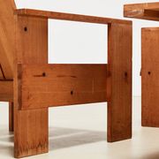 Gerrit Rietveld Pair of Crate Chairs + Table for Cassina 1934/ 1979
