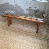 Artisanal pine bench