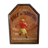 Wooden painting with relief