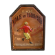 Plaque en bois avec relief