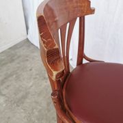 Vintage Bentwood Dining Chair: Thonet Style Fan Backrest, 1970s Irish Pub