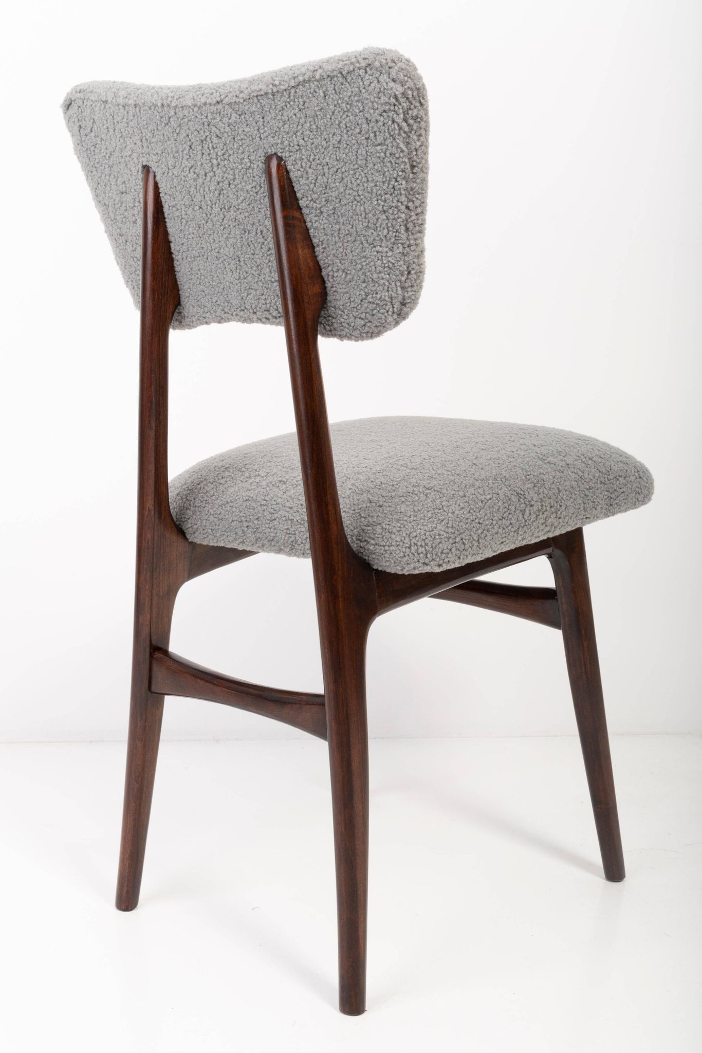 Grey Bouclé Chair from the 20th Century, 1960s