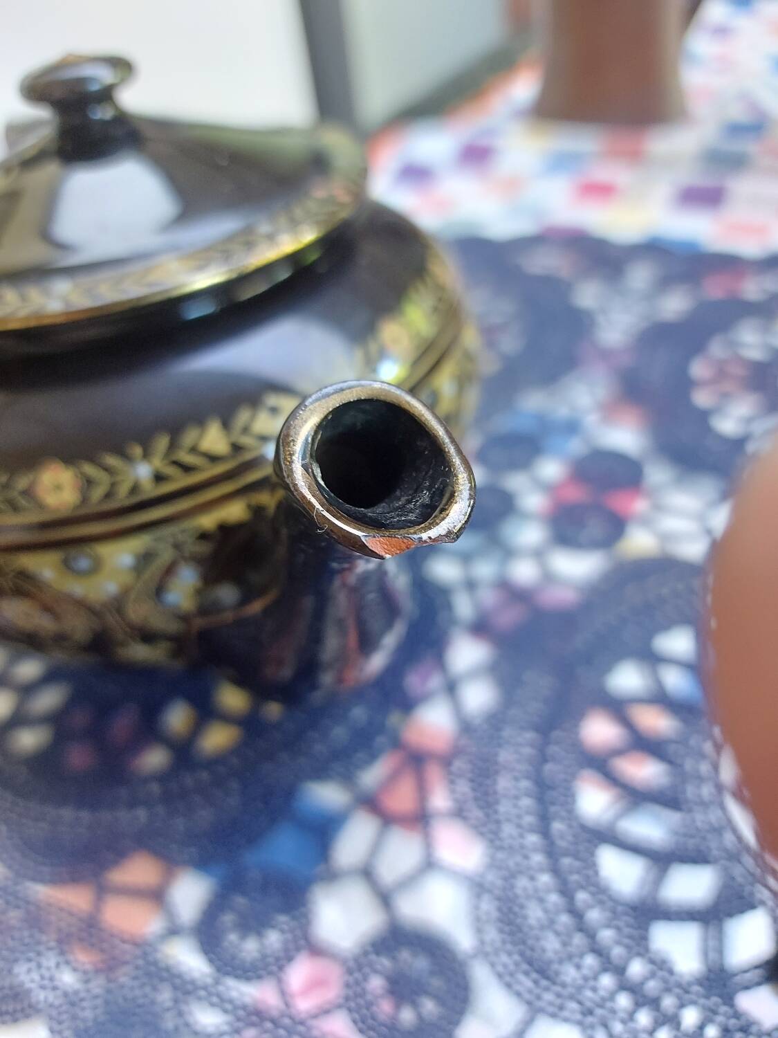 19th century teapot Sarreguemines