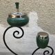 Old on foot wrought iron ashtray
