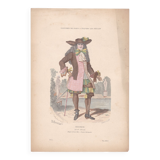 Une illustration une image d'époque : editeur f . roy  costumes de paris  seigneur   louis xiii