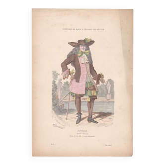 An illustration a period image: publisher f . roy costumes of paris lord louis xiii