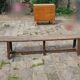Rustic wooden bench