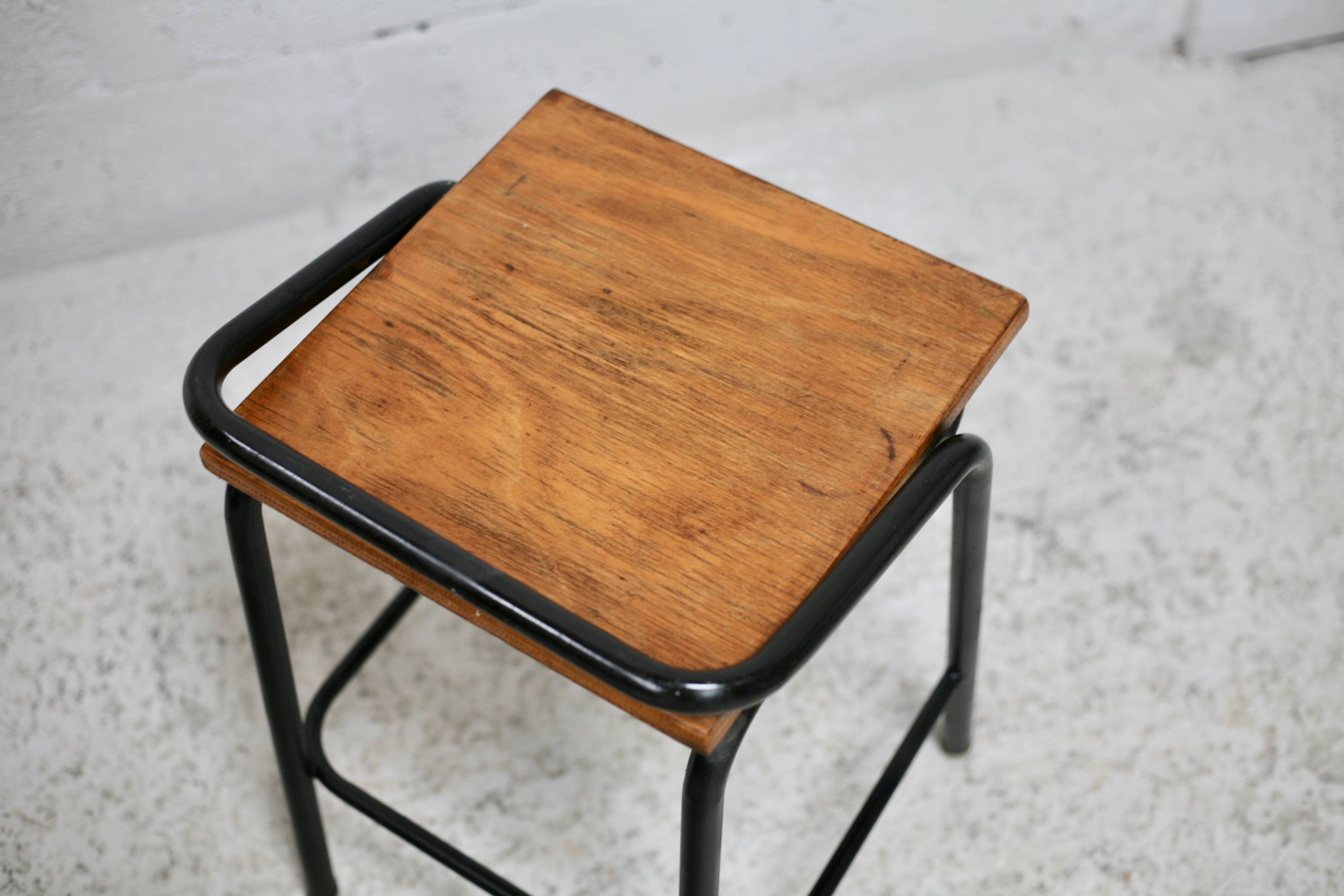 Pair of modernist stools, France, 1960s
