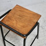 Pair of modernist stools, France, 1960s