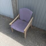 Old armchair heater wood beech design