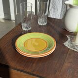 90s white and green ceramic carafe H17 D11