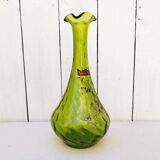 Vase soliflore flowers enamelled vintage