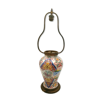 Delf vase lamp, circa 1900