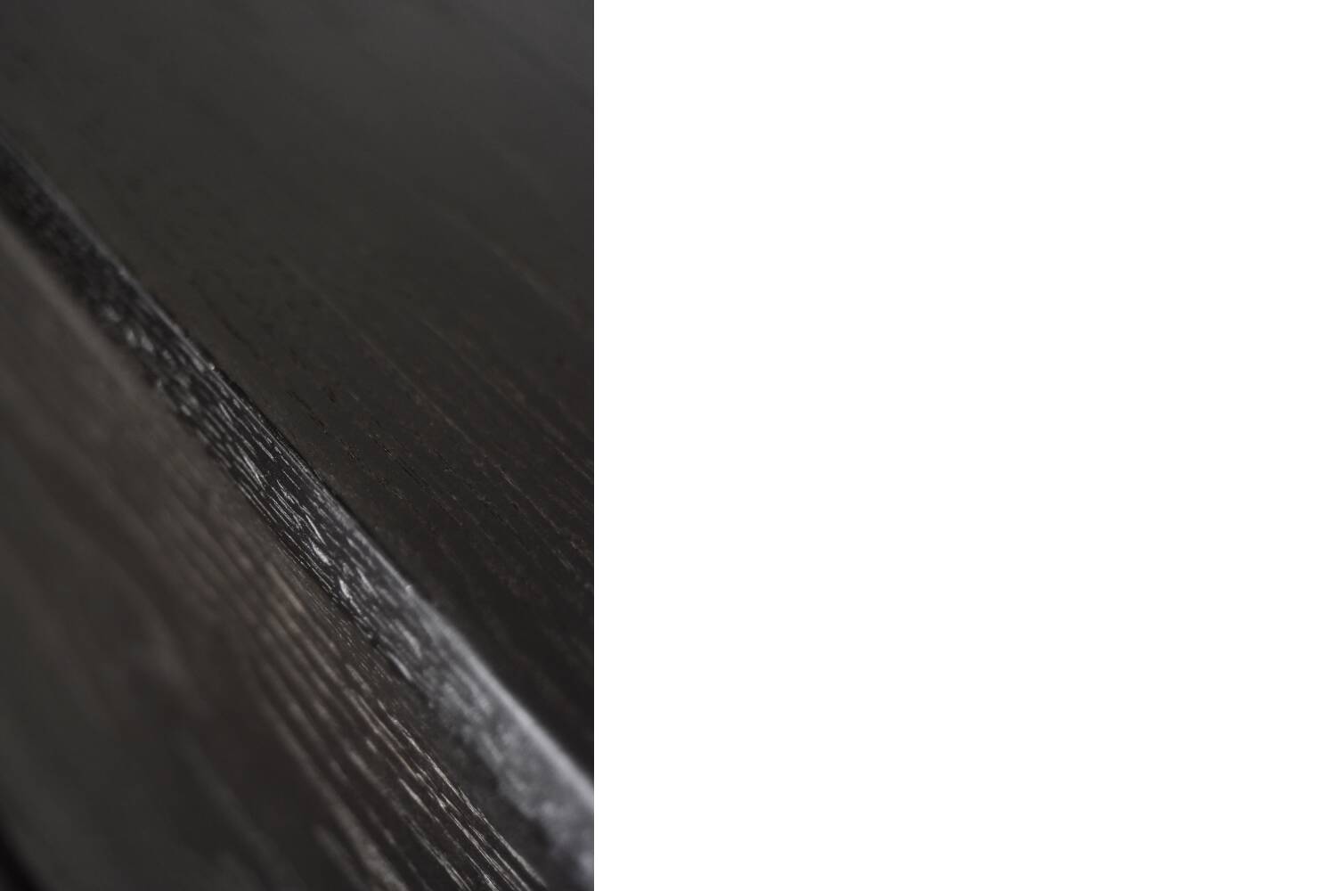 Mid-Century Modern Scandinavian Buffet in Dark Raw Oak with Wooden Handles, 1960s