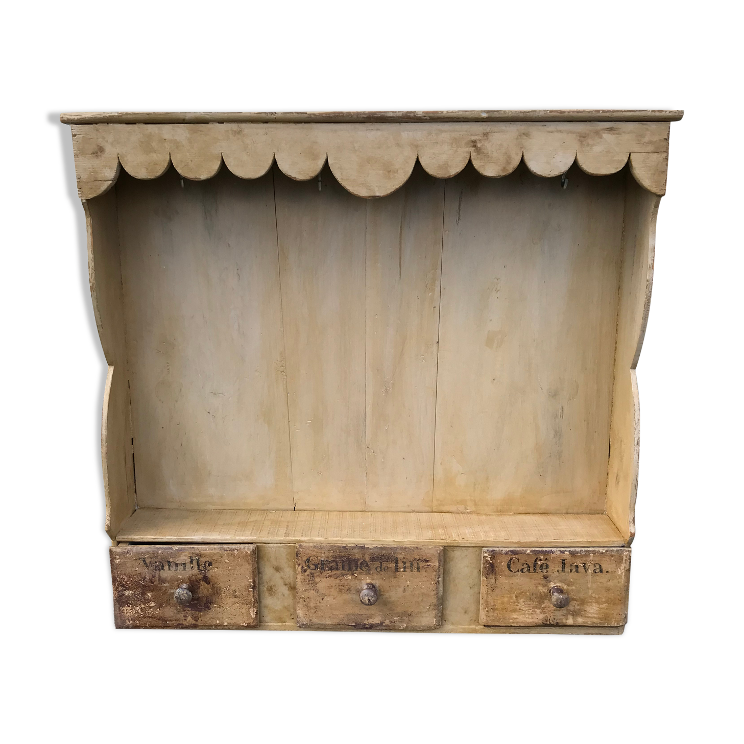 Vintage kitchen wall shelf