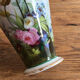 Vase porcelaine fine vieux paris XIXè décor peint colibri - french hand painted