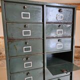 Clamshell furniture / Industrial metal furniture with two Strafor columns